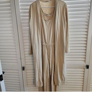 Three Bird Nest jumpsuit + duster cardigan